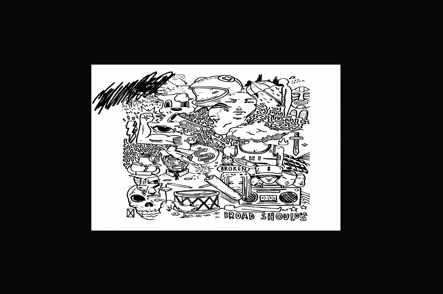 Broad Shoulders Signed Poster